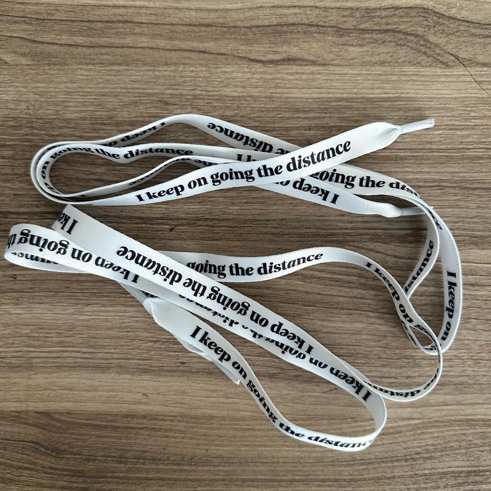 Aly & AJ Promises Tour VIP exclusive "I keep on going the distance" Laces (set)